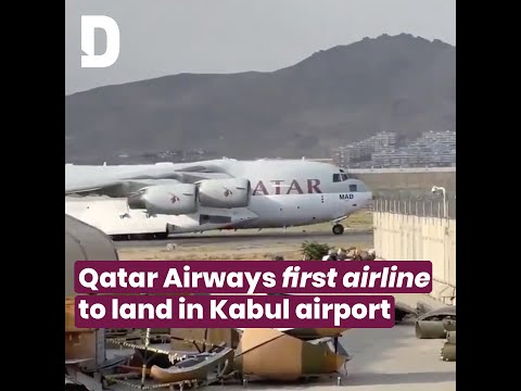 Qatar Airways flight lands in Kabul Airport | Doha News