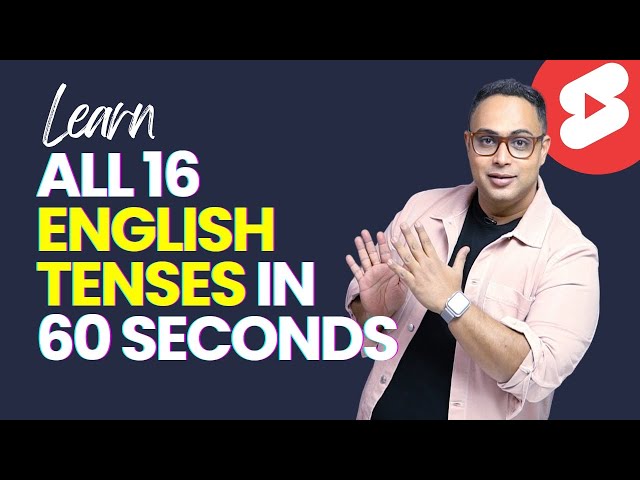 Master All English Tenses In Just 60 Seconds | English #Grammar Lesson To Learn All Verb #Tenses class=