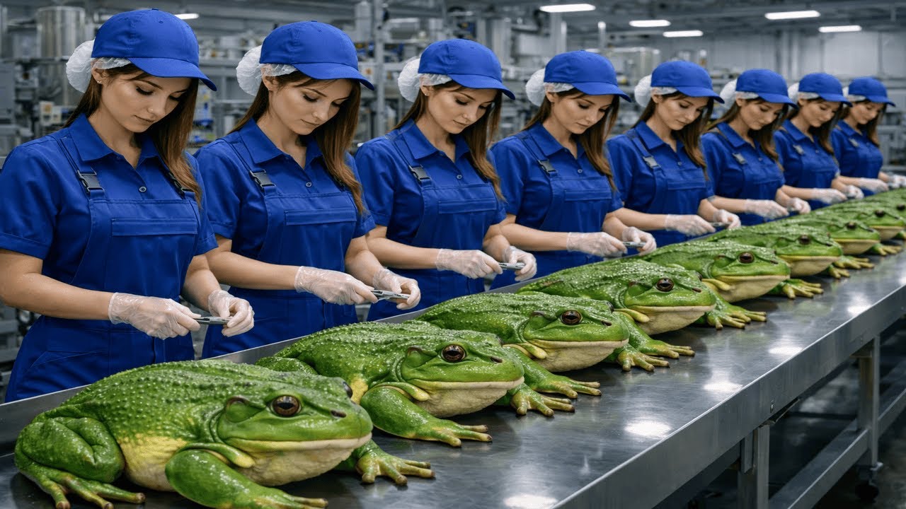 Inside a Modern Frog Processing Factory: Frog Leather Production Process Explained