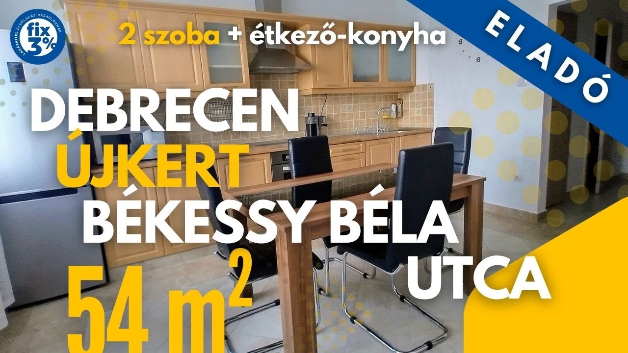 Ingatlanfilm — Debrecen – Újkert, mesés lokációjú lakás
