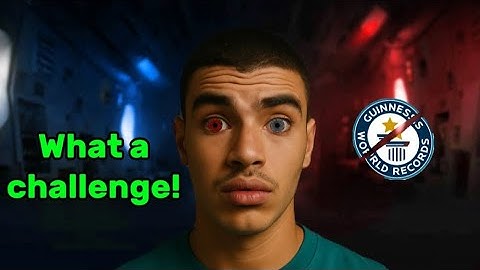 I Tried to Break the World Record Without Blinking... Here