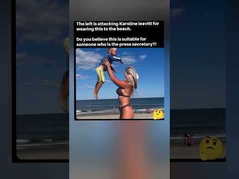 Video The Viral Karoline Leavitt Beach Photo Debate Explained .