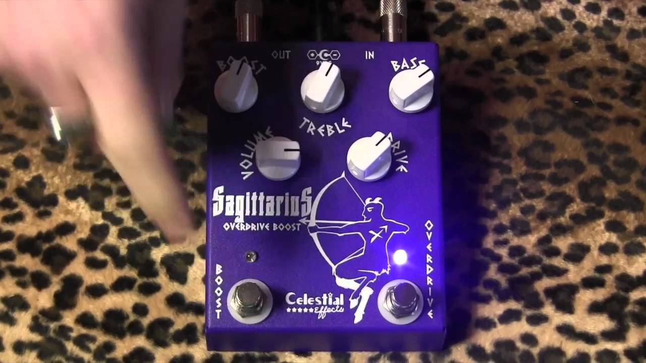 Celestial Effects SAGITTARIUS overdrive & boost demo with MJT