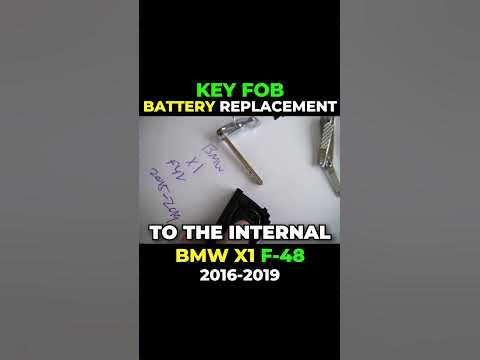 2016 - 2022 BMW X1 Key Battery Replacement F48 Fob Remote #shorts #bmw