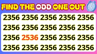 Find the odd number one out || Find the odd Letter one out || spot the difference || #puzzle quiz 64