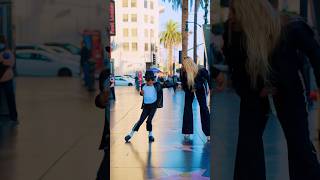 Mini MJ came in to show me how it’s DONE 😱🕴️-Montana Tucker & Juliano Krue #michaeljackson #dance