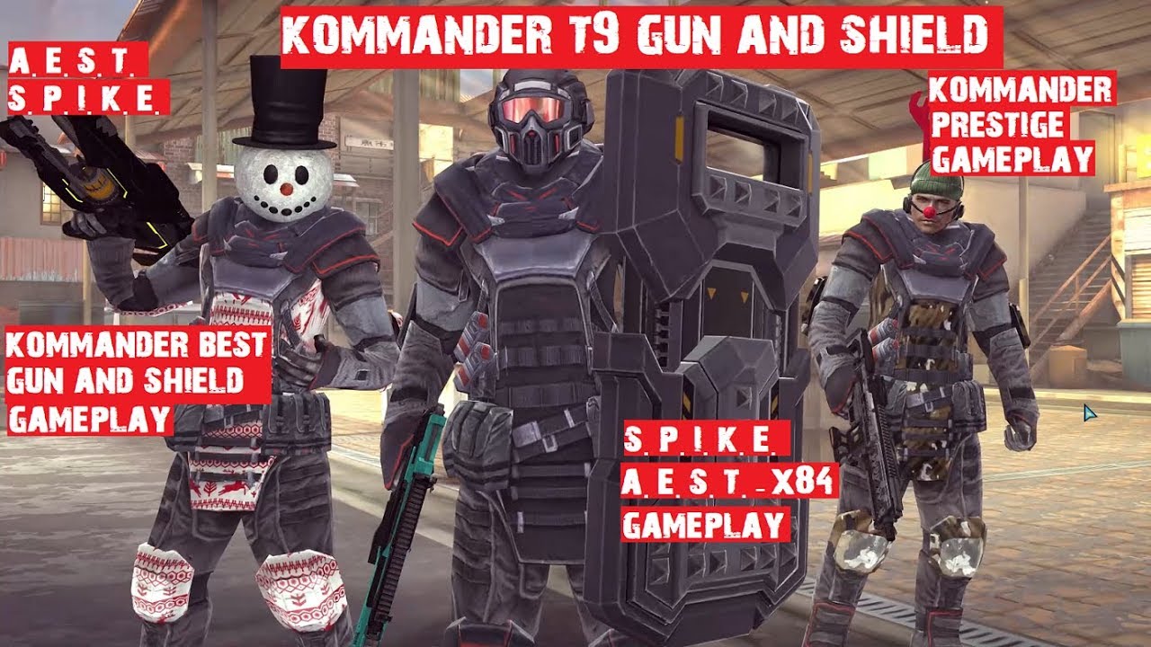 MC5- KOMMANDER PRESTIGE T9 GUN (A.E.S.T.-X84) AND T9 SHIELD (S.P.I.K.E.) GAMEPLAY