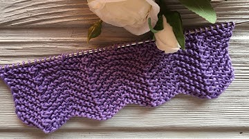 НЕВЕРОЯТНО КРАСИВЫЙ УЗОР СПИЦАМИ " ЗИГЗАГ"