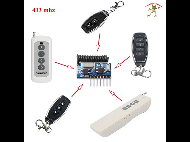 (Học làm điện tử) Mạch điều khiển RF remote 433Mhz - electronics RF control circuit remote 433Mhz