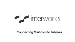Connecting Tableau with Mint.com