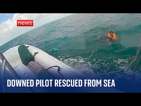 Florida: Pilot plucked from sea after plane crash