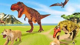 Lion vs dinosaur Battle Game - android iOS Gameplay Simulator screenshot 4
