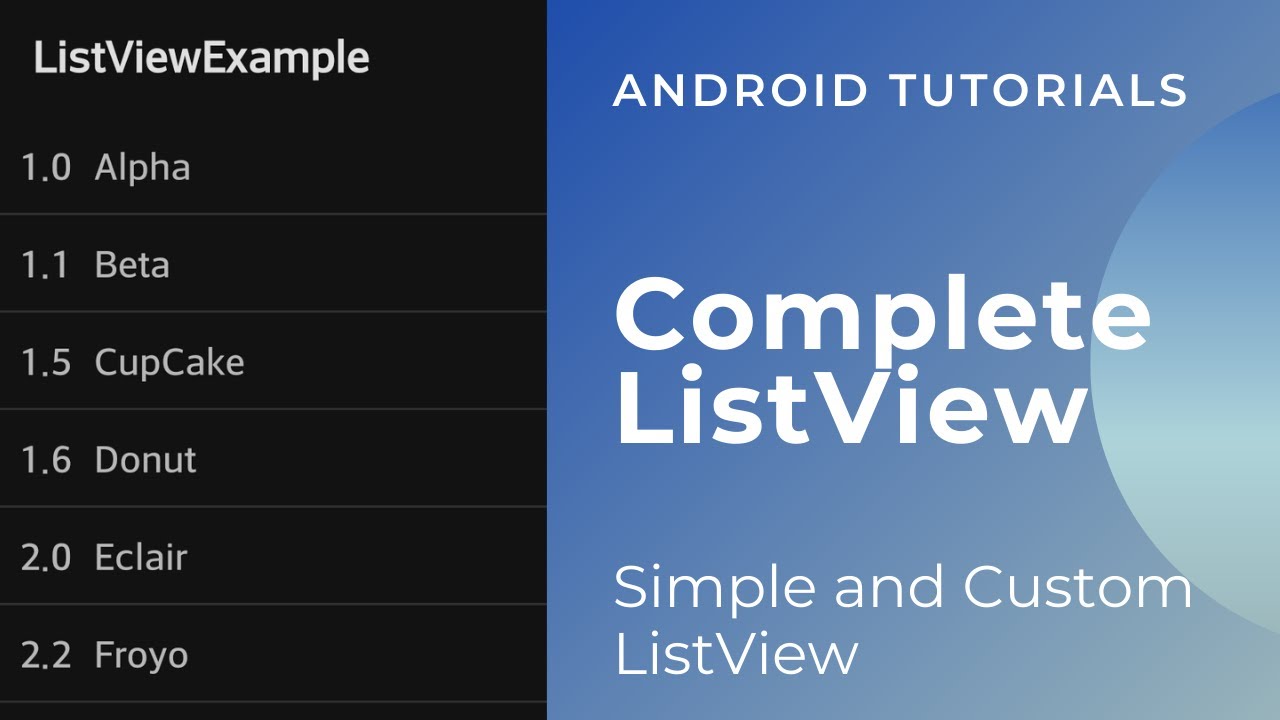 Android ListView and ArrayAdapters | Android Hindi Tutorials - YouTube