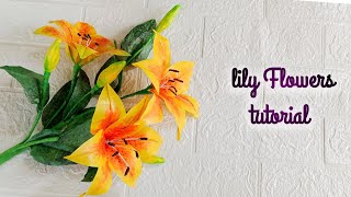 Diy Bunga Lily Dari Kresek Simple Lily Flower Making