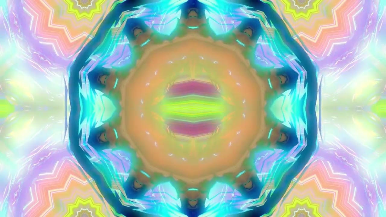 Colorful Kaleidoscope Animation TV Screensaver #91