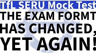 TfL SERU Mock Test in New Exam Format | FREE SERU | SERU Training | London PCO | SERU Exam | Uber