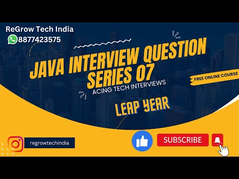 Leap Year Java Program #javaprogramming