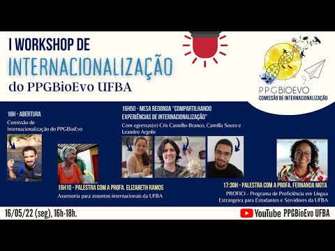 I Workshop de Internacionalização do PPGBioEvo UFBA