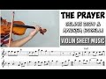 Free sheet  the prayer  celine dion ft andrea bocelli  violin sheet music