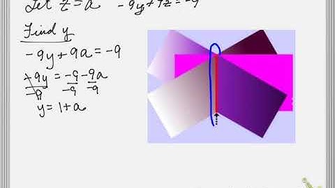 3 variable linear system - infinite solutions