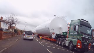 ABNORMAL LOAD TRANSPORTING IN BOLTON TODAY PART 1