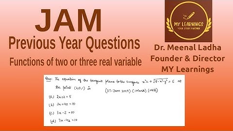 Function of two or three real variables (2019) (Q.ID.M(JAM)FTTRV05)