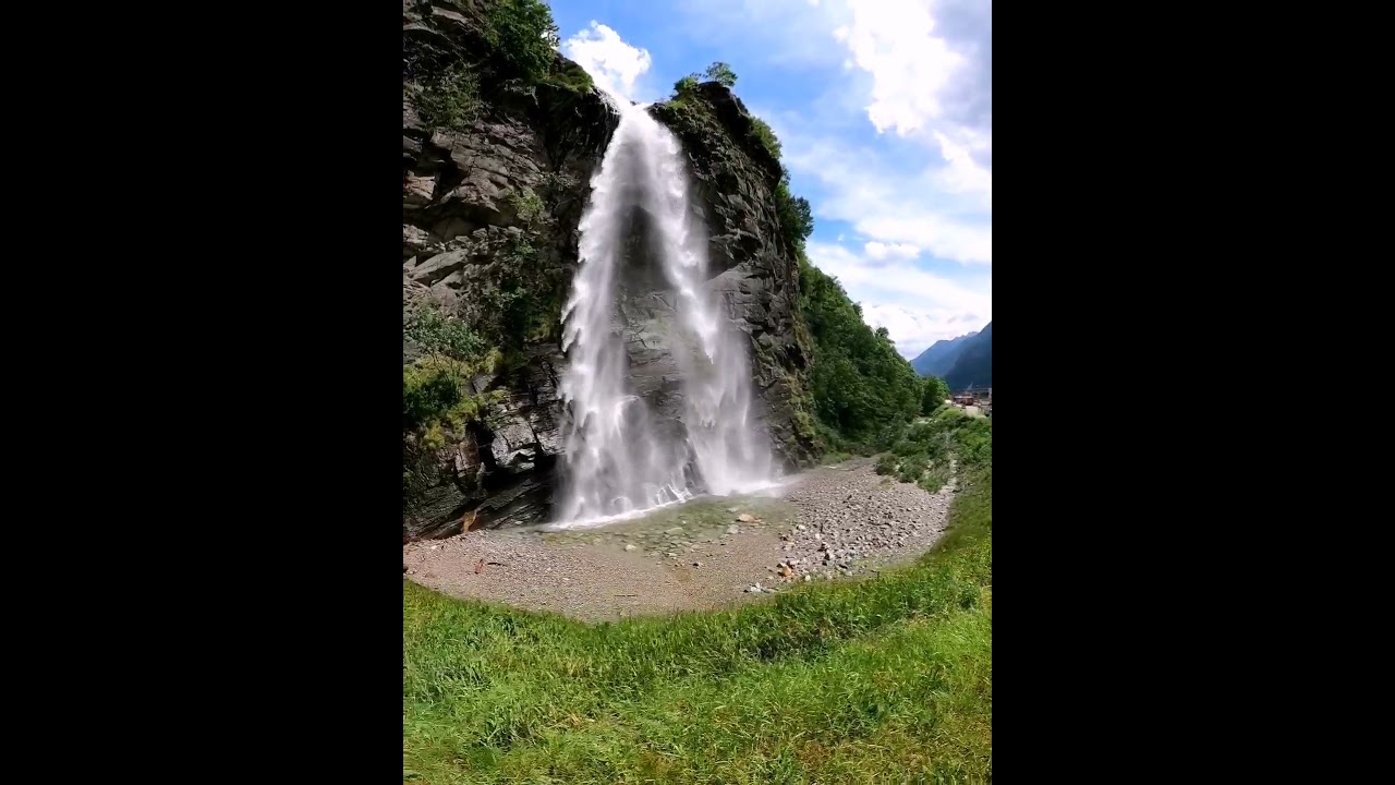 Santa Petronilla Waterfall Biasca Swiss