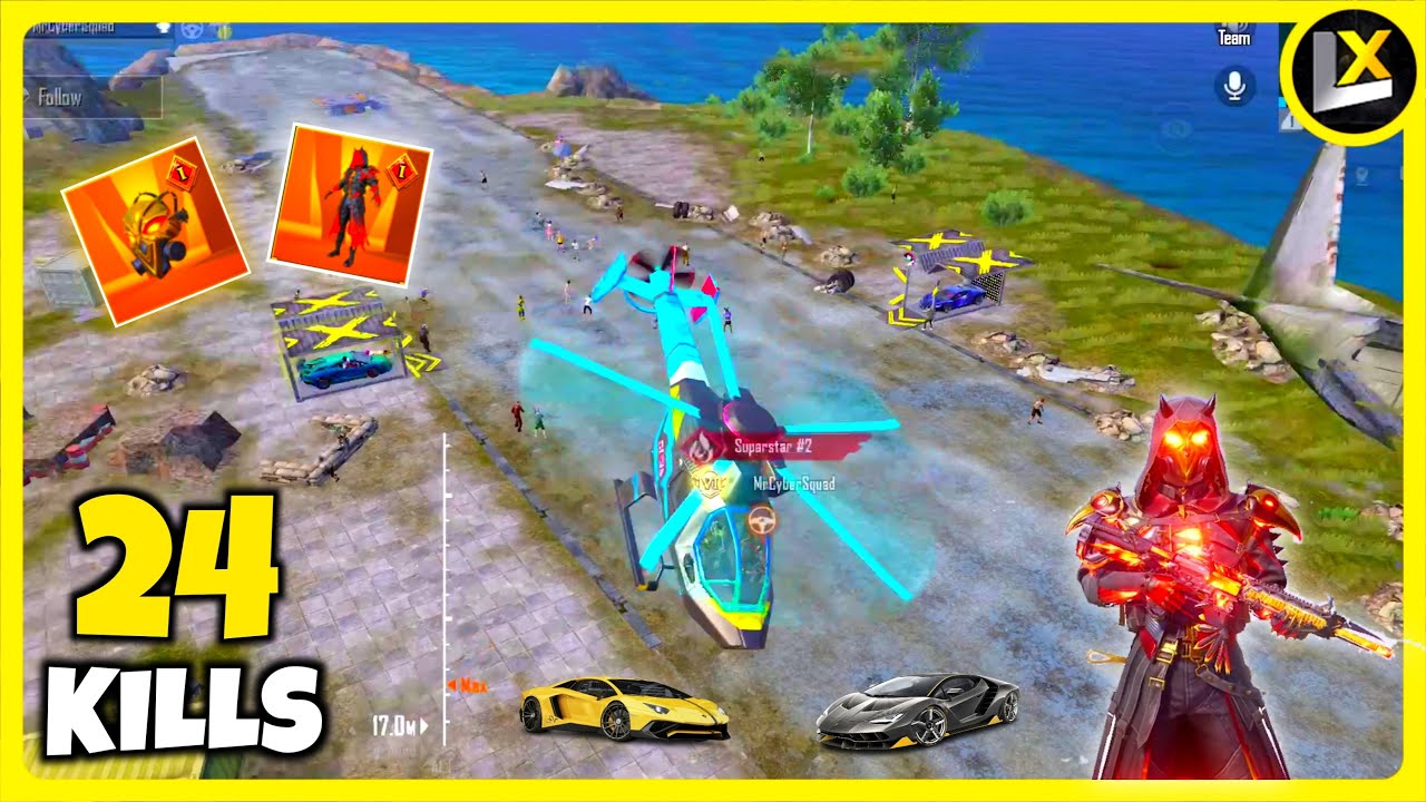 🔥 New Helicopter Skin BGMI - New Fire X SUIT FLAME DEVIL - Legend X