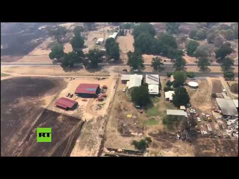 Toma aérea refleja la devastación en Australia por los incendios