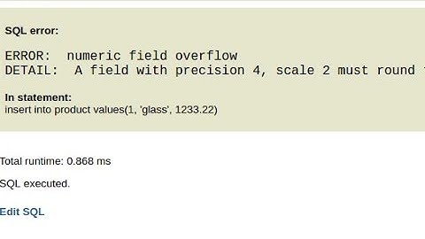 Postgresql problem - ERROR: numeric field overflow