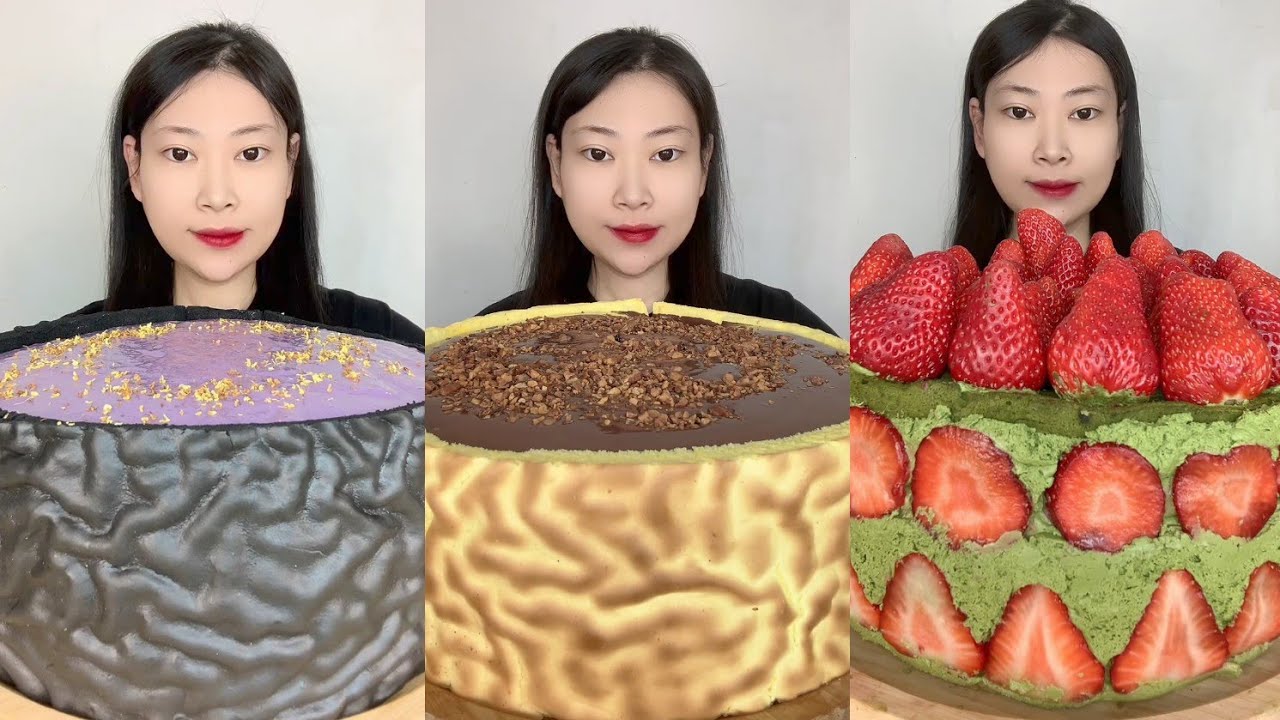 Mukbang Challenge Chocolate cake 🍰Dessert 🍪 & 🍰🎂cake  mochi tiramisu #asmr #chocolate #cake #dessert