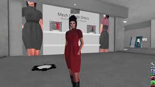 Second Life Fashion - SD Mesh Chaste Dress In Garden