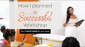 How I Planned My Workshop || Your Checklist for Planning and Hosting a SUCCESSFUL Workshop
