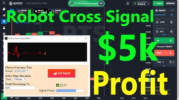 How To Make $5k Profit With Robot Cross Signal On Quotex Trading Platform