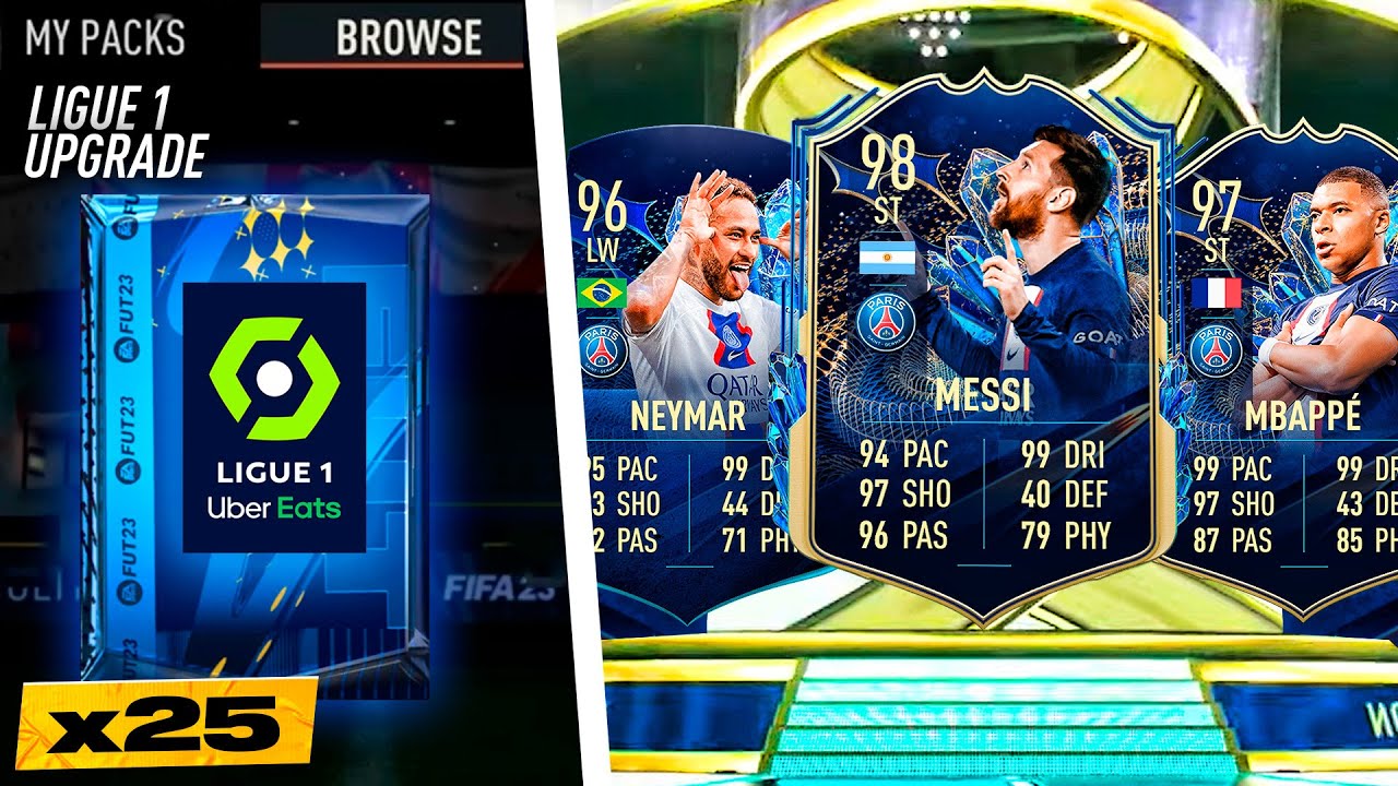 FIFA 23 25 x Guaranteed TOTS Ligue 1 Upgrade Packs! - YouTube