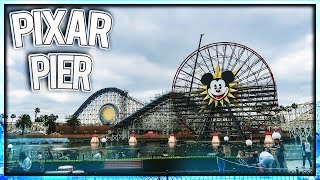 Pixar Pier Construction Update 2-12-2018 @ Disney's California Adventure