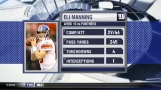 Eli Manning makes his Super Bowl 50 pick