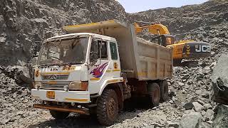 JCB 3dx Backhoe Loading Muram in Tata 2518 Ex Truck and Tata  Power Full A M W Boltar lading ?