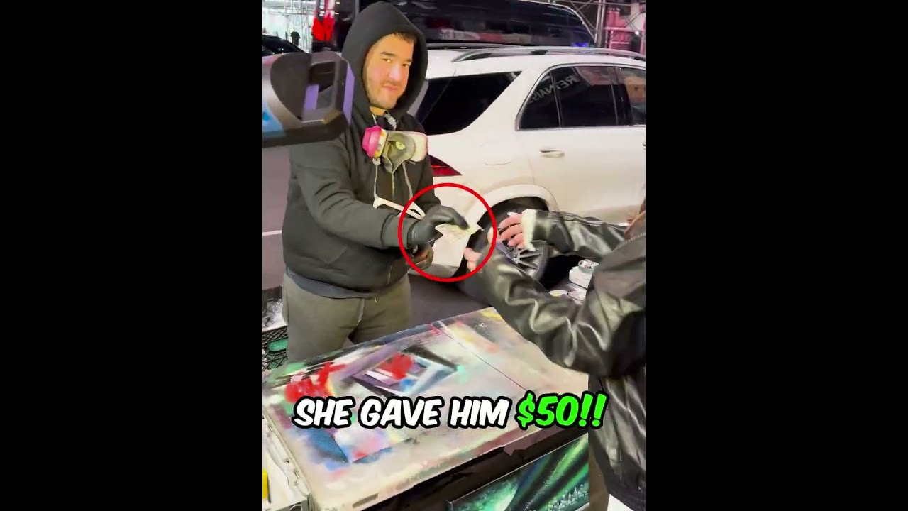 $50 Street Art on REAL Leather Jacket 🤯