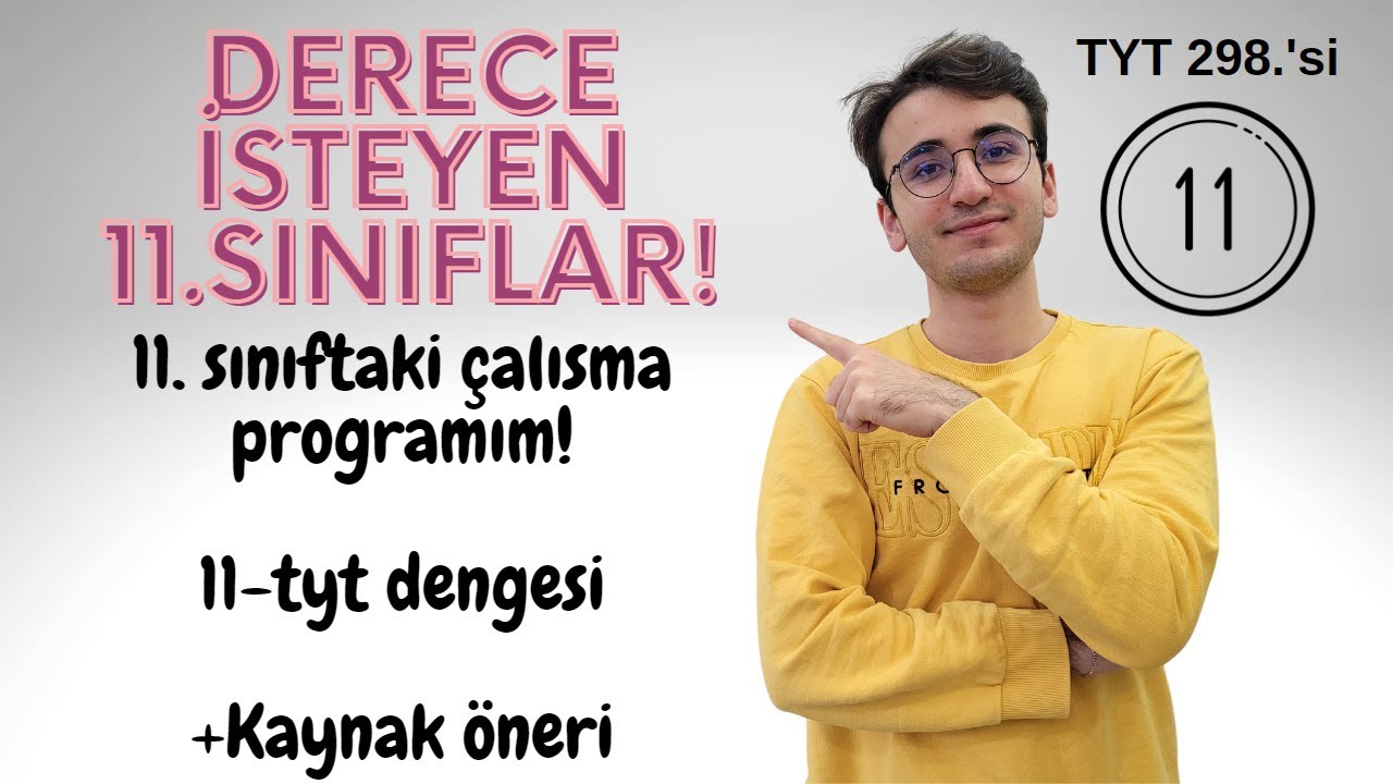 Derece İsteyen 11'lerin Bilmesi Gerekenler! | (11. sınıfta tyt)