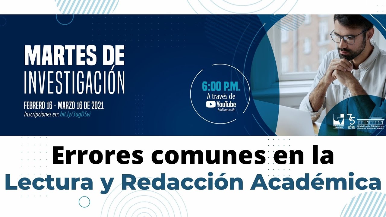 MDI - Errores comunes en la lectura y redacción académica - YouTube