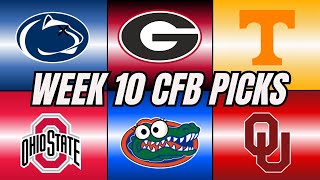 Predicting EVERY Top 25 College Football Game! | Week 10