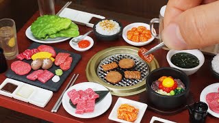 리멘트 식완 푸치샘플 오늘은 불고기 야끼니꾸 Grilled meat Korean BBQ(Yakiniku) Re-Ment Petit Sample