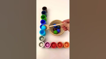 Color Sorting ASMR #satisfying #relaxing #colorsorting #asmr  #colorsortinggames #marble #colorplay