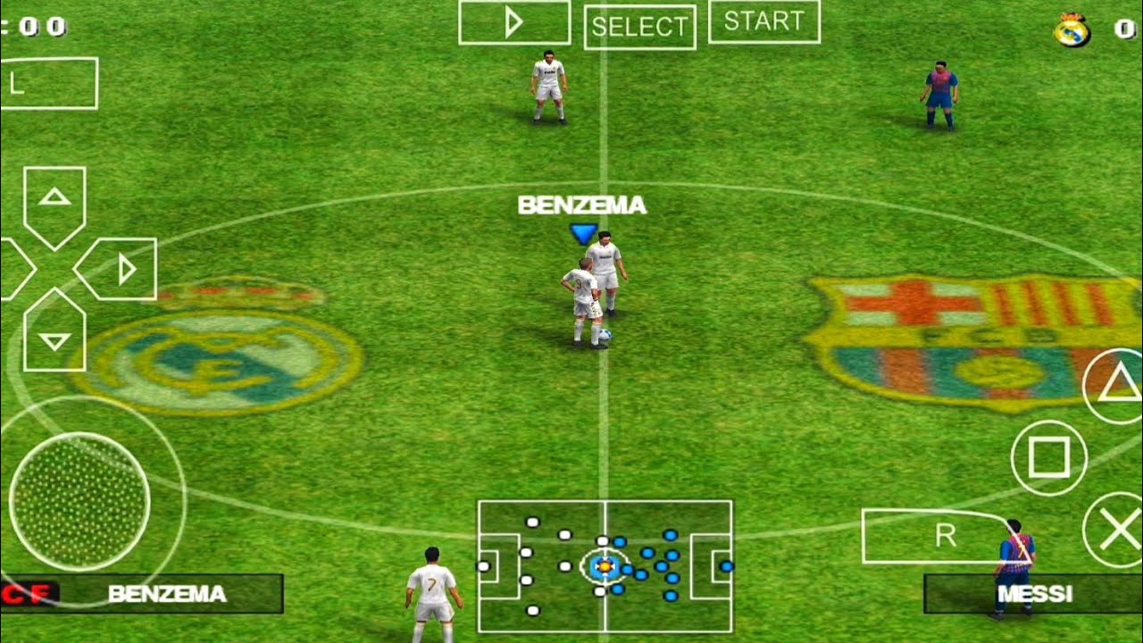 PES 12 | Real Madrid Vs Barcelona | eFootball PPSSPP Gameplay | Nostalgia