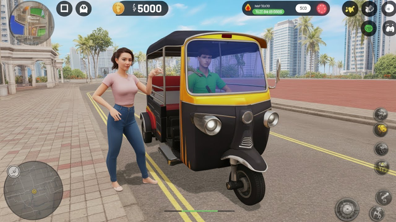 Tuk Tuk Auto Rickshaw Game Android Gameplay - Modern Tuk Tuk Rickshaw Driving