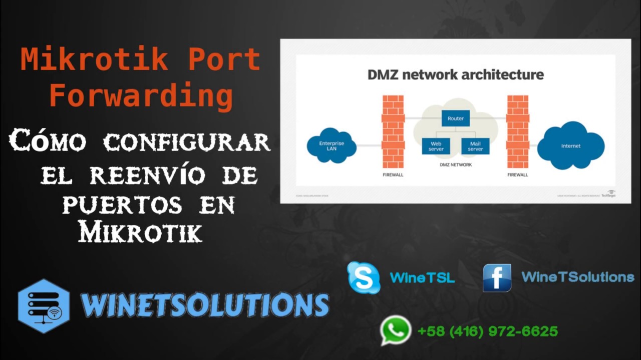 Mikrotik Port Forwarding DMZ en Mikrotik Cómo configurar el reenvío