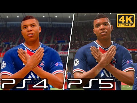 FIFA 21 next gen vs old gen - PS5 vs PS4 - Graphics, Player Animation, Gameplay Comparison! (4k)