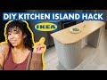 Diying ikea cupboards into a kitchen island  small space work from home desk