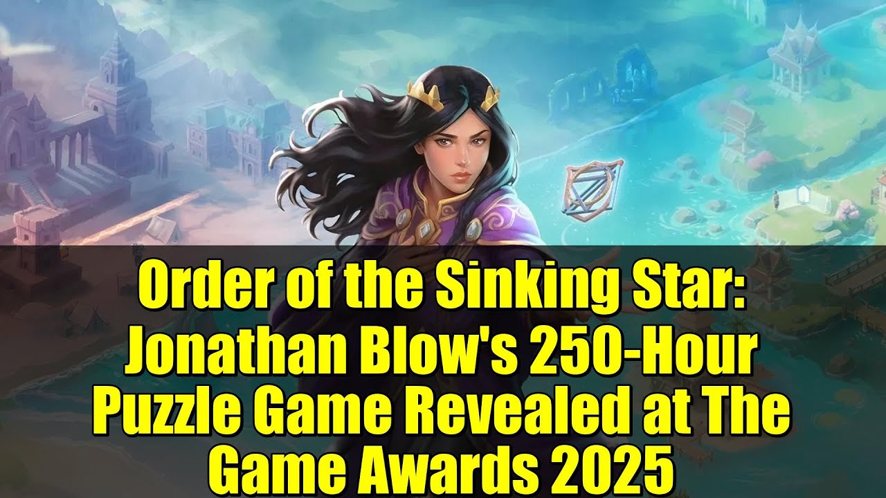 «Order of the Sinking Star»: головоломка Джонатана Блоу, рассчитанная на 250 часов, представлена ...